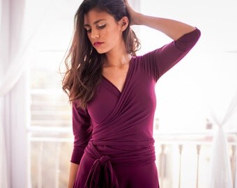 Bridesmaid long sleeve dress, cranberry maxi dress, bridesmaid dress, marsala bridesmaid dress, burgundy dress, long sleeve evening dress
