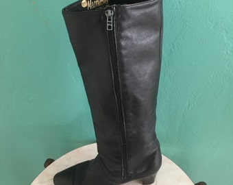 leather knee high boots size 9