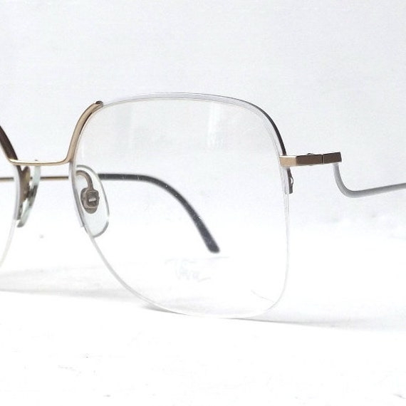 vintage 1980's NOS viva eyeglasses oversized square white