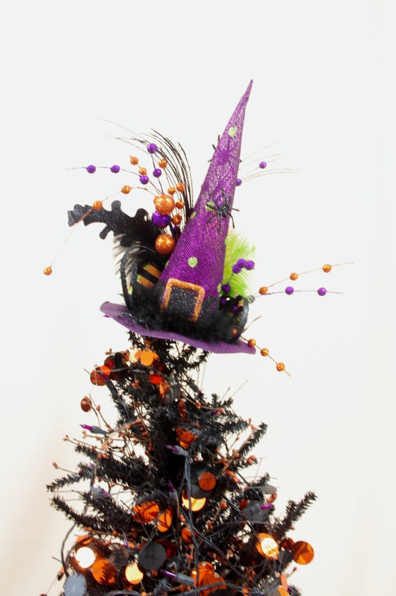 Halloween Tree Topper Witch Hat Tree by englishrosedesignsoh