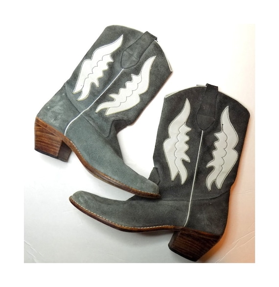 grey western boots women