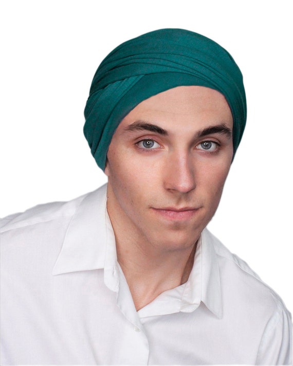 Men's Turban Man's Head Wrap Dreads Wrap Buff Cowl by TurbanDiva