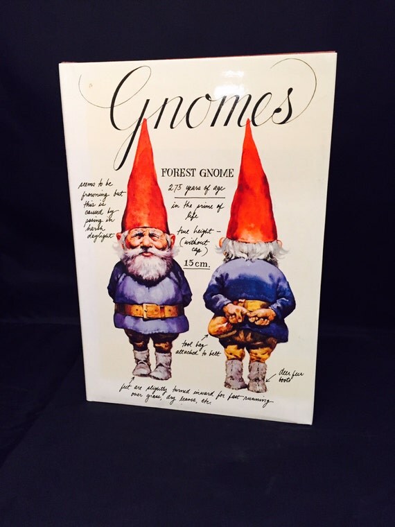 Vintage Book Gnomes Illustrated Hardback With