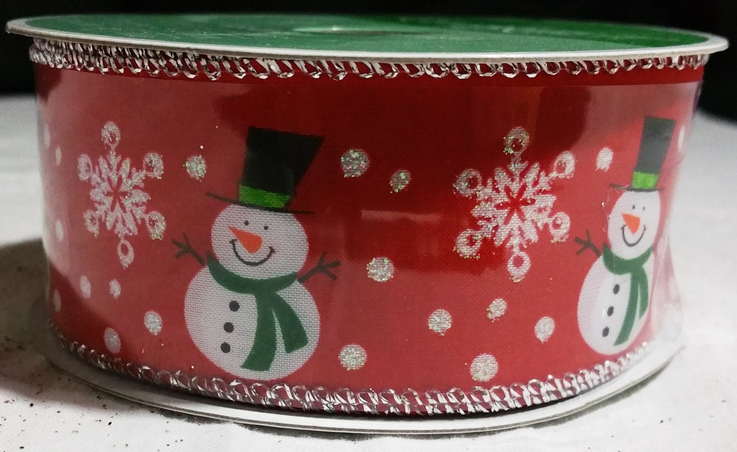 Celebrate It Red Snowman Ribbon Michaels New by wasminenowyours