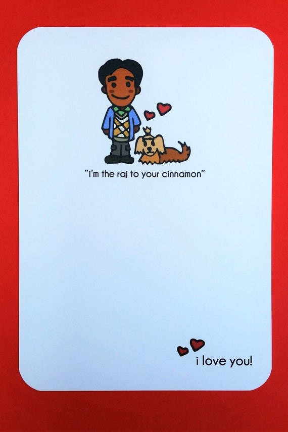Raj and Cinnamon Love Greeting Card