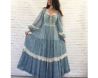 Mother Nature 100% Rayon Peasant Dress