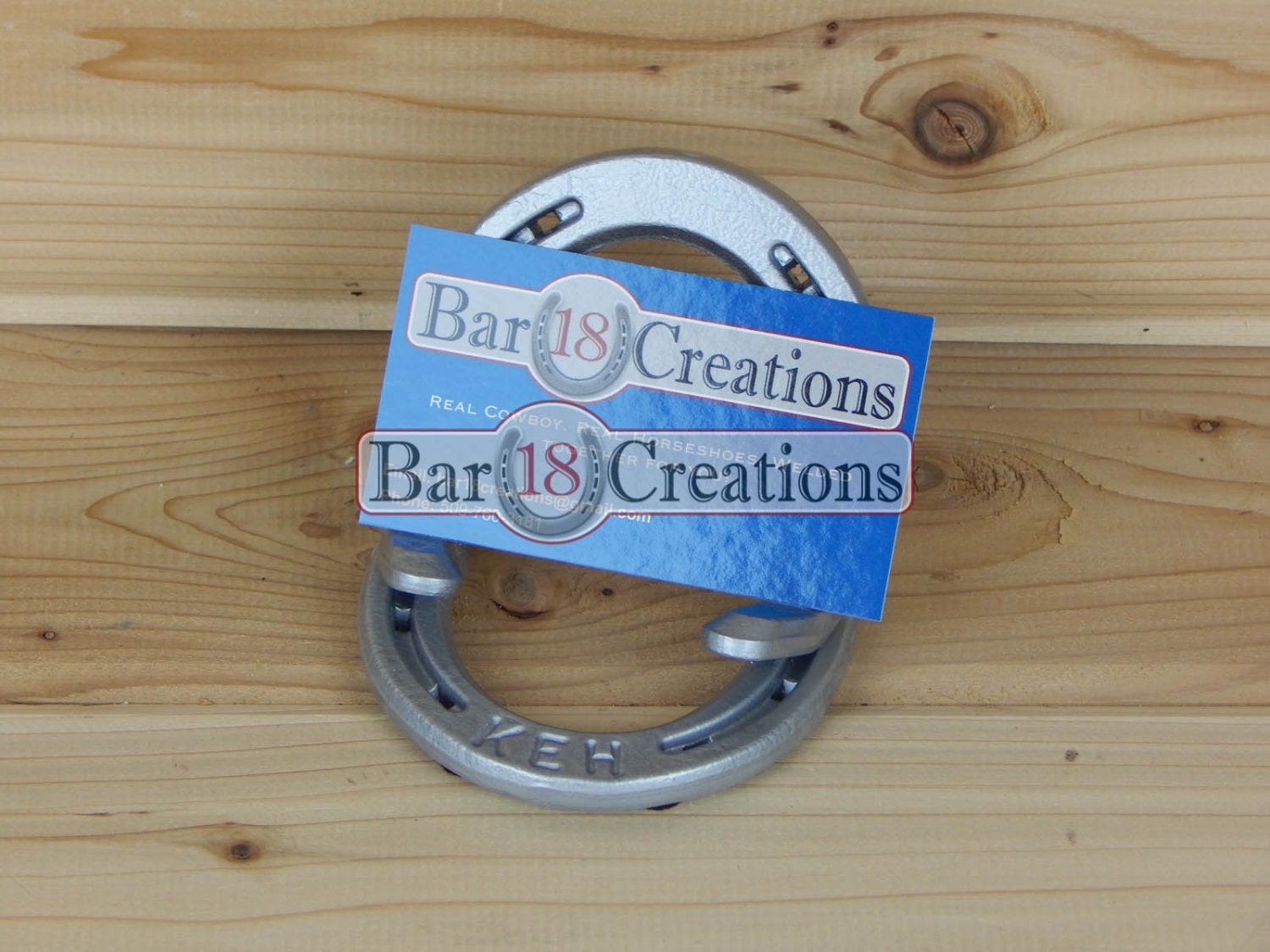 Horseshoe Business Card Holder Western Business Card Holder