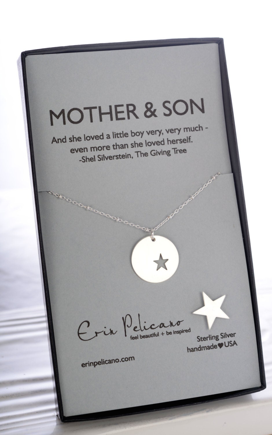 Mother of Groom Gift New Mom Necklace Mother Son Jewelry Boy