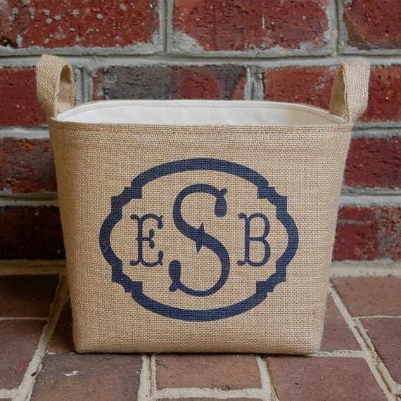 Items similar to Personalized Small Storage Basket on Etsy