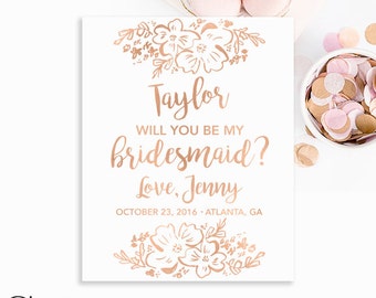 Will You Be My Bridesmaid Wine Bottle Labels - Custom Wine Label - Wedding Stickers - Will You Be My Maid of Honor Label - Matron of Honor