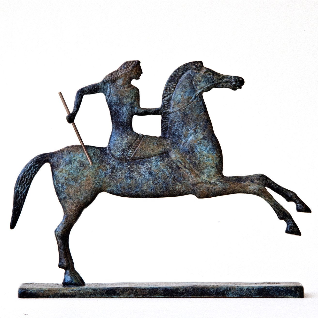 Greek Sculpture of Horse and Jockey