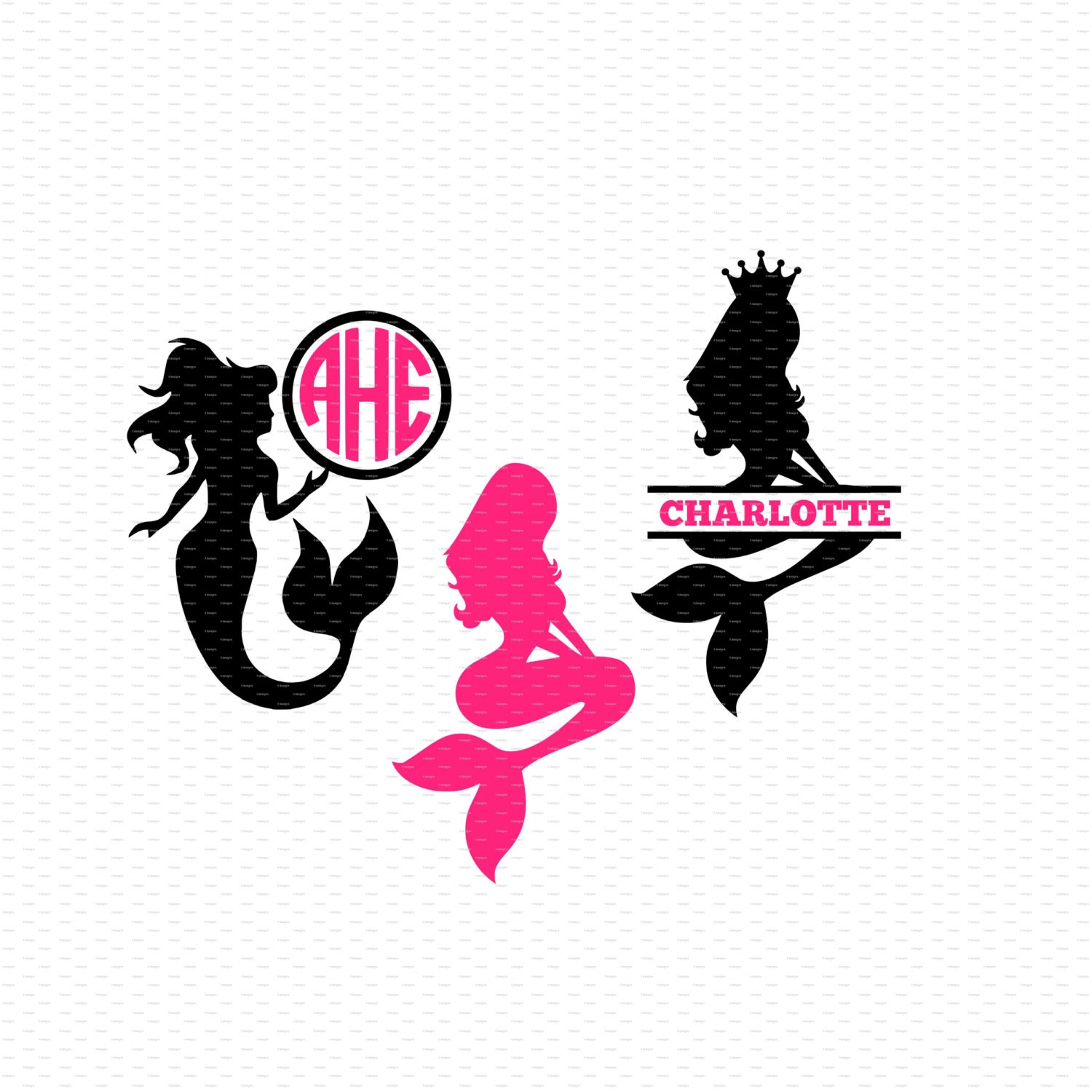 Free Free 277 Mermaid Initial Svg SVG PNG EPS DXF File
