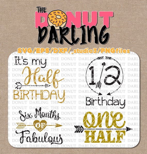 Download Instant Download: Half Birthday Bundle 6 Month Birthday svg