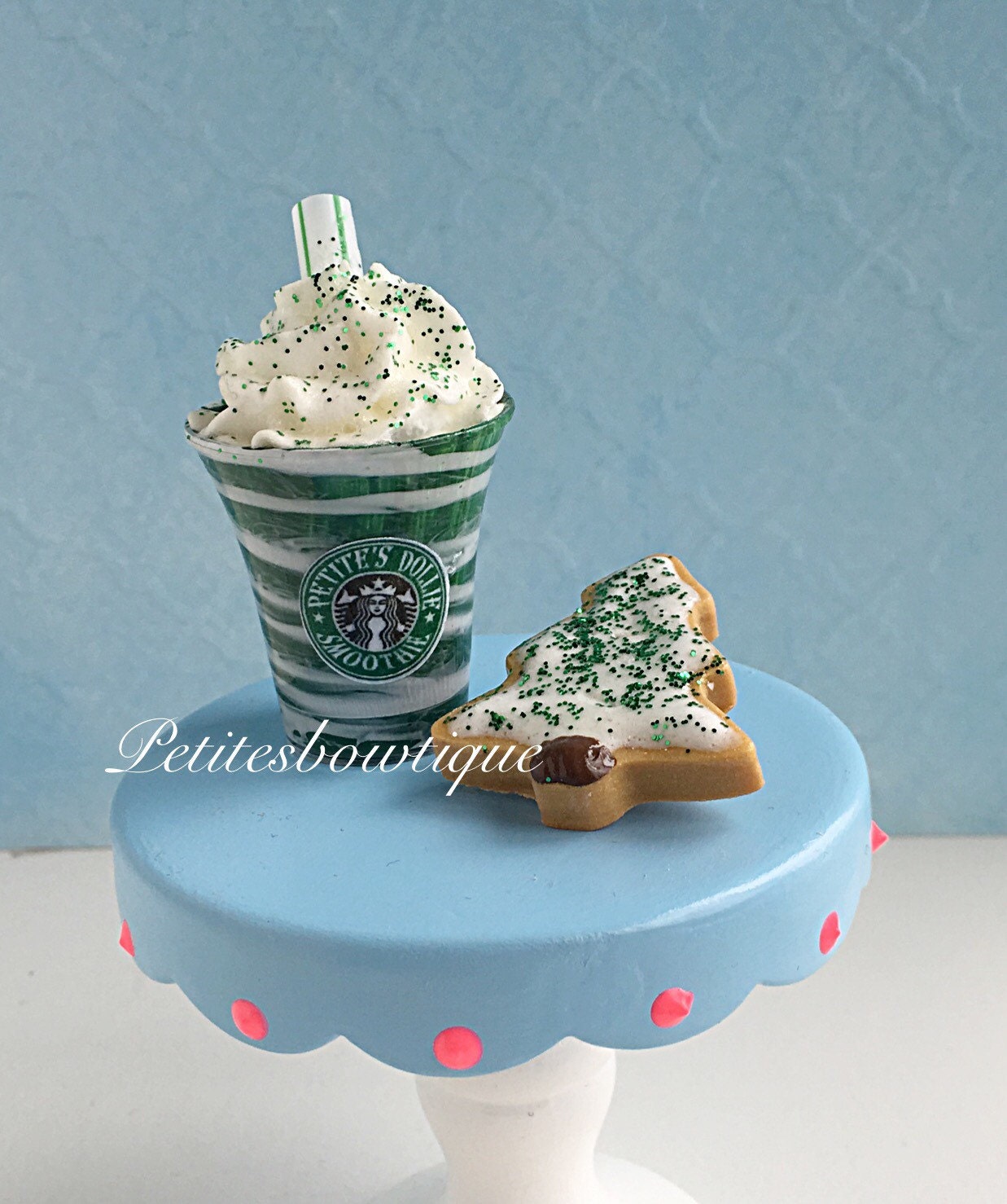 ready to ship christmas tree cookie fake frappuccino smoothie ready to ship christmas tree cookie fake frappuccino smoothie