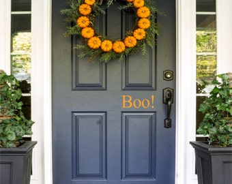 Boo! Door Decal, Halloween Door Decal, Trick-or-Treat, Halloween Decor, Halloween Door Decal