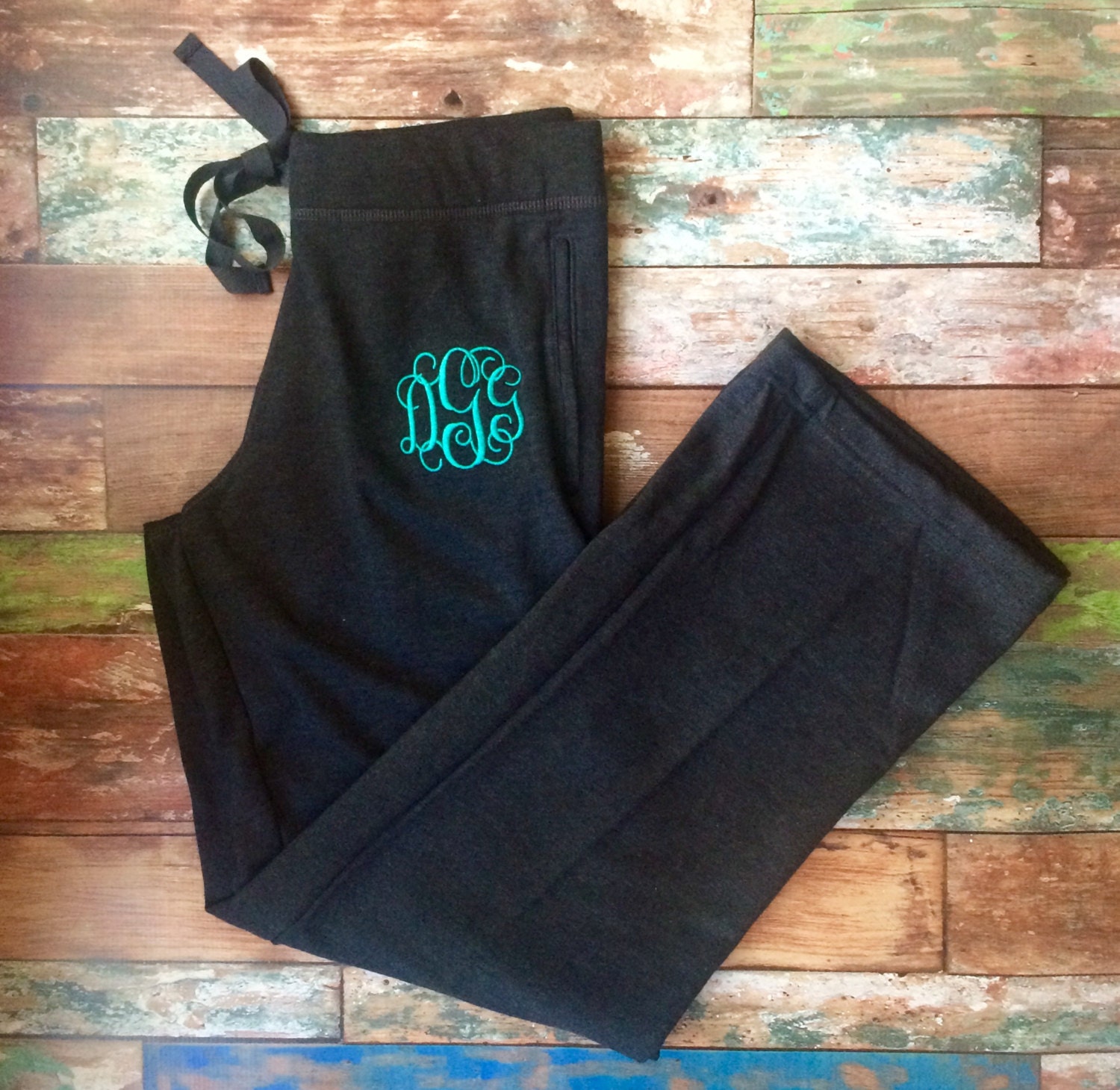 monogrammed sweatpants