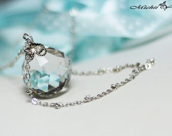 Sailor Moon Silver Illusion Crystal Necklace - 20mm
