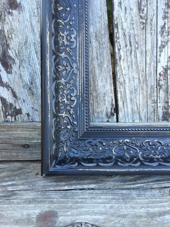 Black Extra Large Frame Ornate Picture by ThePaintedLdy on Etsy