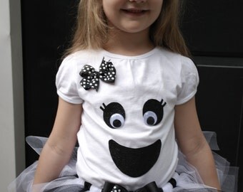 Toddler Girl's Ghost Tutu Costume 2T-5T