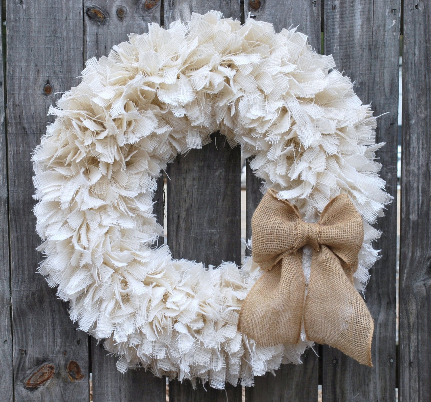 28 burlap rag wreath winter wreath white wreath 28 burlap rag wreath winter wreath white wreath