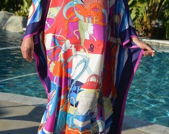 PRG8584 Sheer Avatar Pure Silk Midi Length Kaftan main image 0