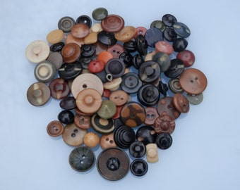 SALE LOT! Vintage Fancy Vegetable Ivory Buttons