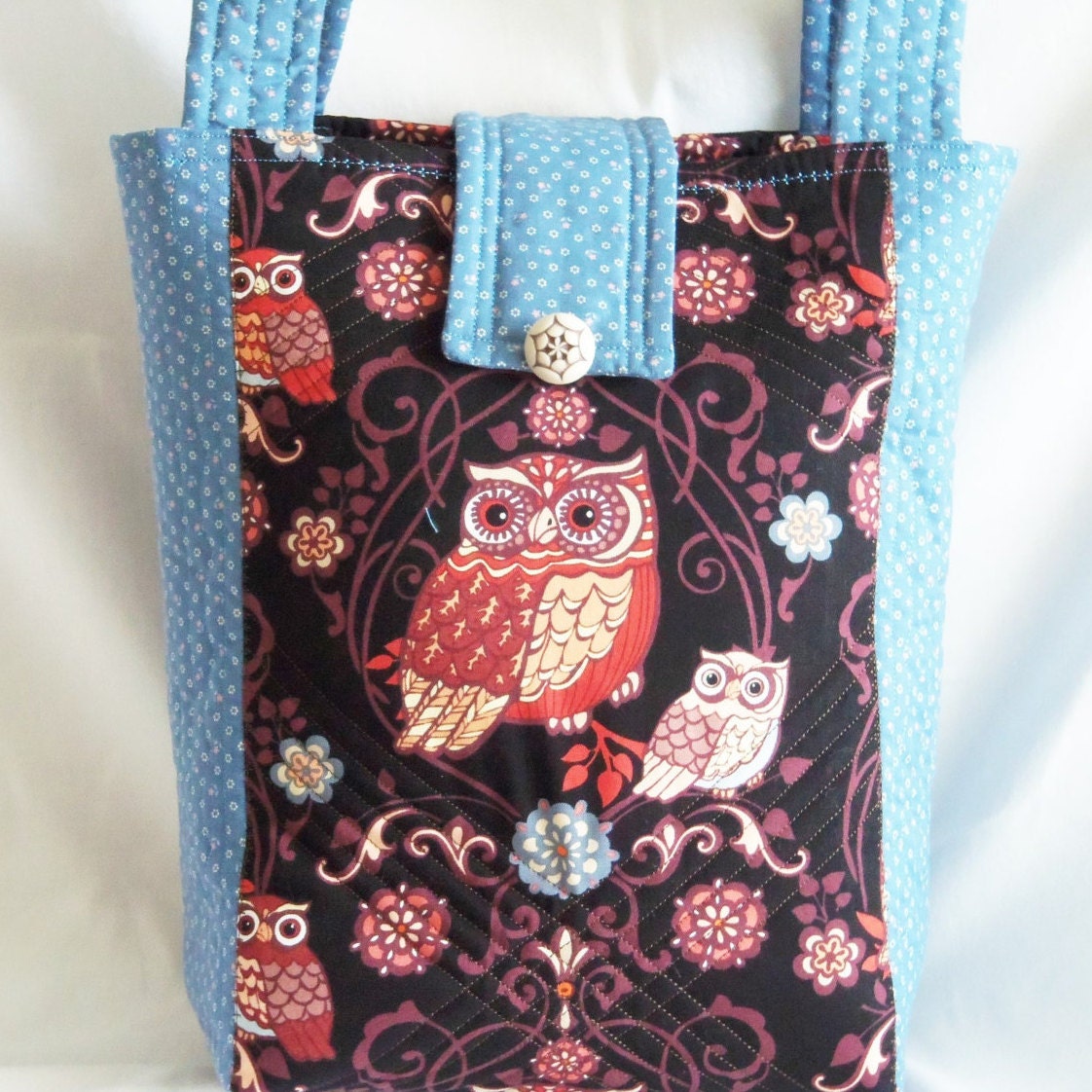 quilted knitting bag