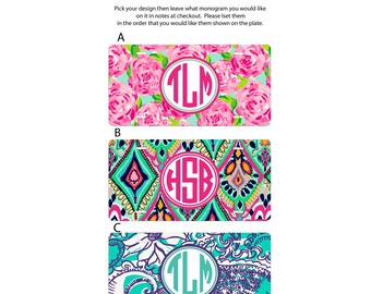 Personalized gift, car tag, Monogrammed license plate, car tag, personalized license plate, monogram car tag, pick your design