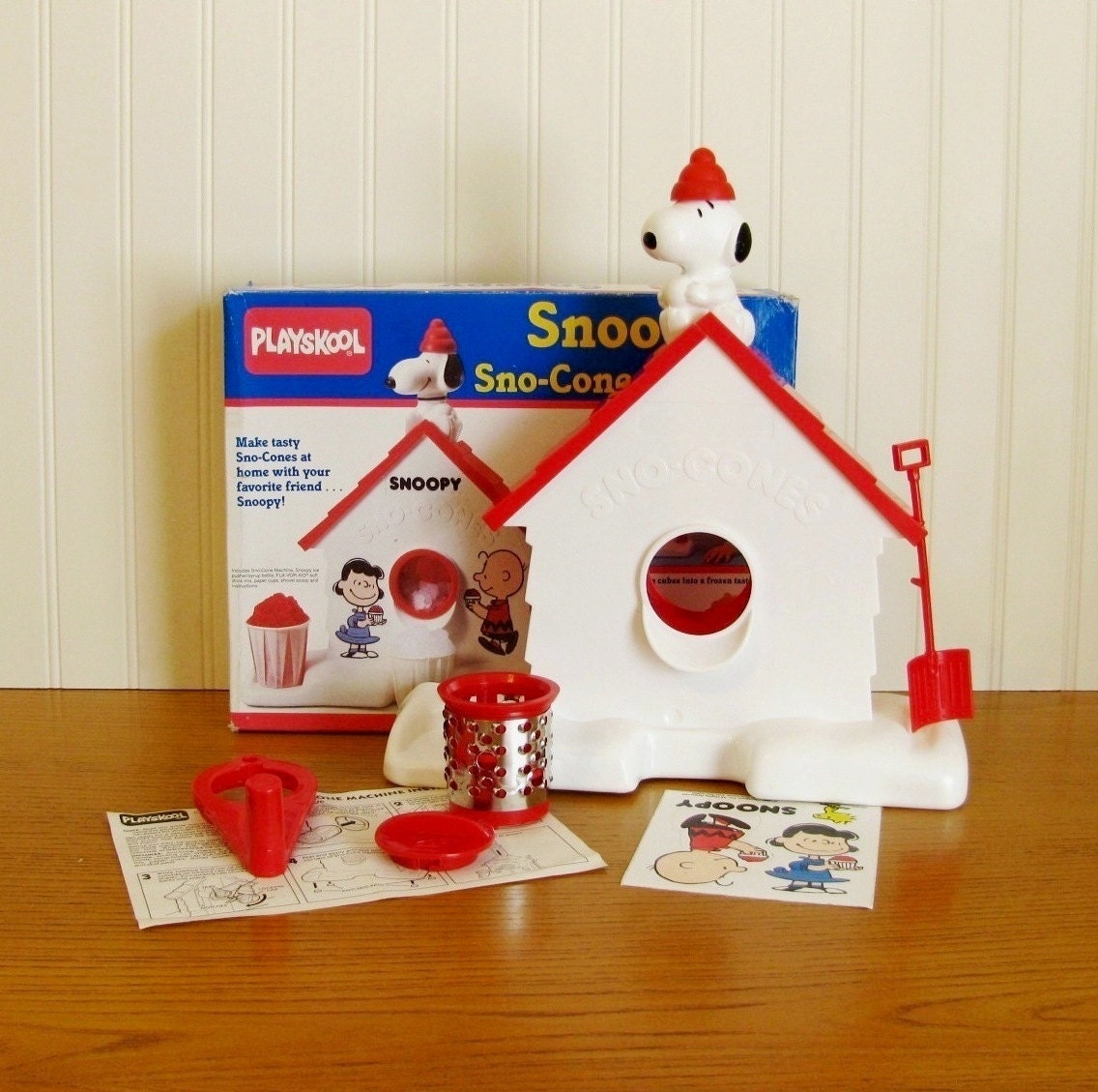 Vintage Playskool Snoopy Sno Cone Machine 1989 Snow Cone