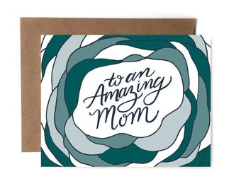 To an Amazing Mom // Letterpress Card // Love Card // Mother's Day Card // Card for Mom