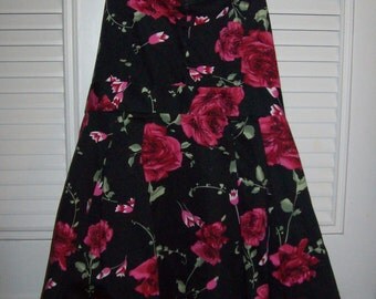 Sundress 4 - 6 Halter Top Sundress (short) Gorgeous Stand-out Black Cotton 4 - 6 see details
