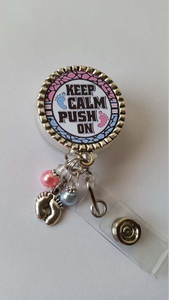 Retractable Badge Holder Fun OB Nurse/Doctor Themed Low