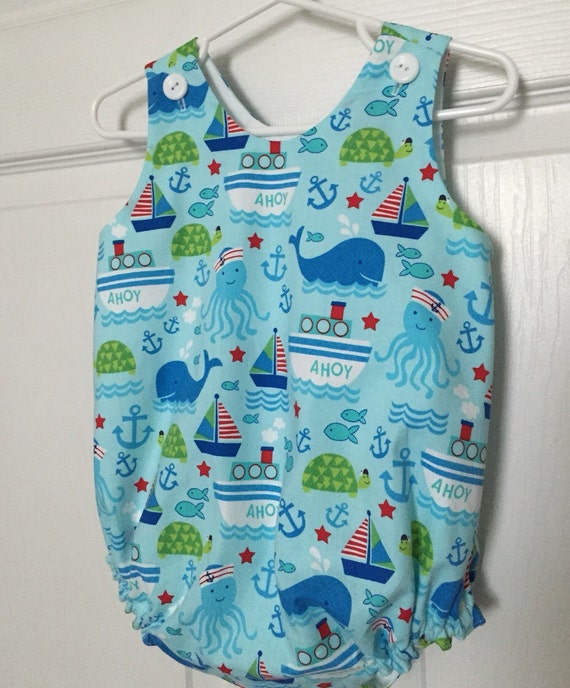 Infant boy romper baby boy bubble suit sun suit with fun