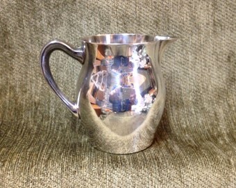 Poole Silver Plate Creamer, Classic Shaped Pitcher, EPCA, Poole Silver Company,#528, Mini Pitcher