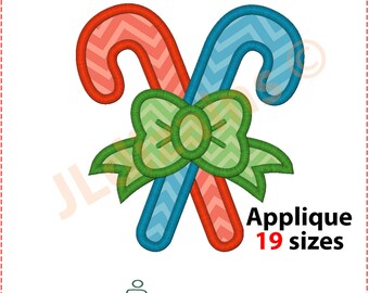 Candy Cane Applique Design. Candy canes embroidery design. Embroidery designs candy cane. Applique candy cane. Machine embroidery design