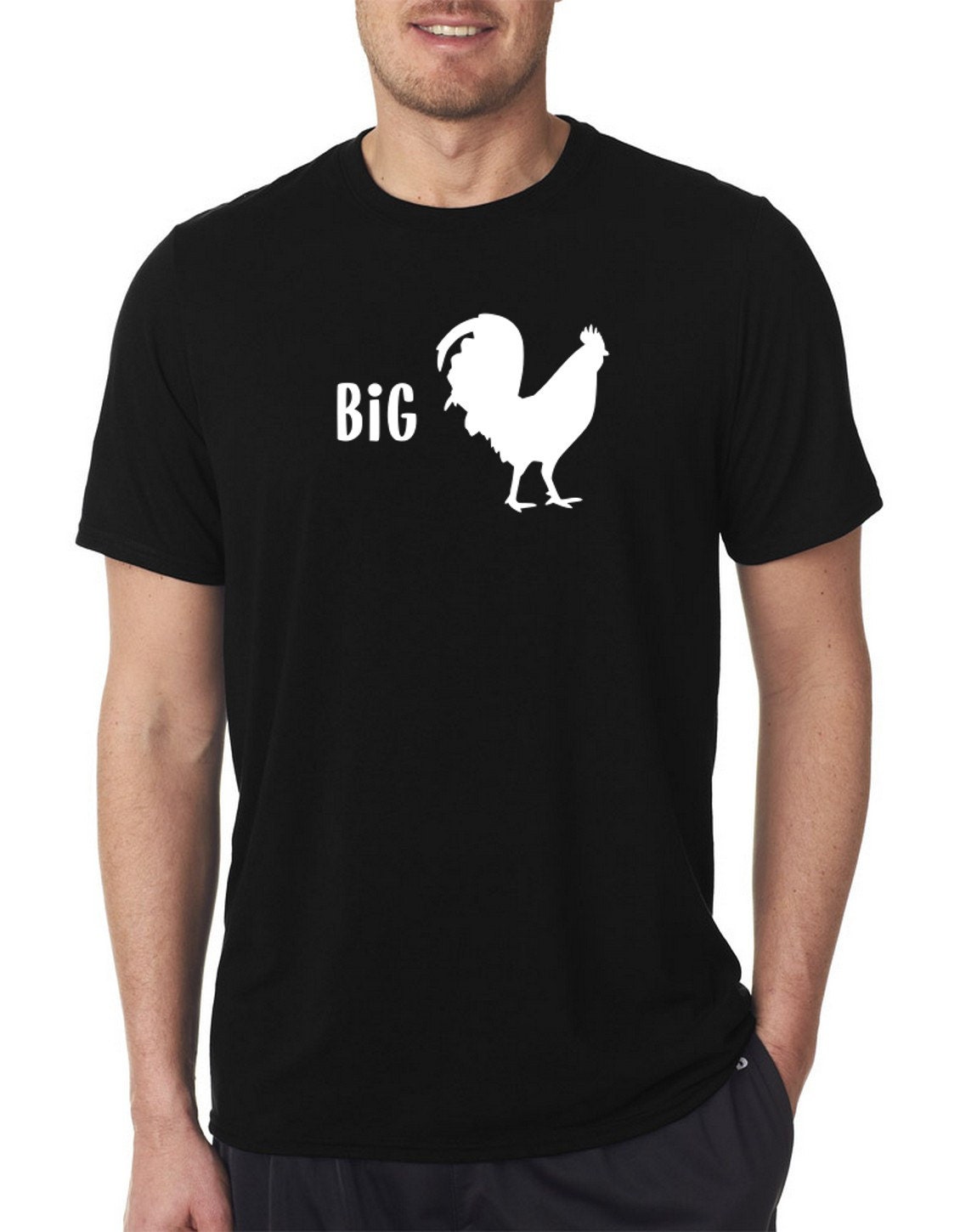Big Cock T-shirt chicken shirt funny tee sexy chicken