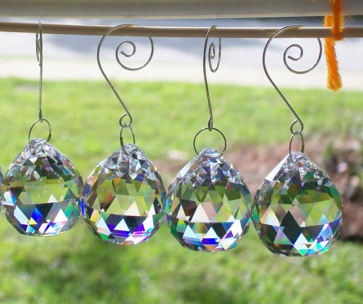 4 pcs Crystal Ball Rainbow Suncatcher Light Catcher Feng