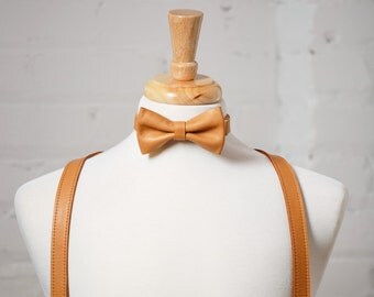 Leather Sceleton bow tie main image 0