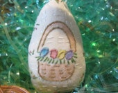 Easter Basket Egg -Handmade Easter Ornament