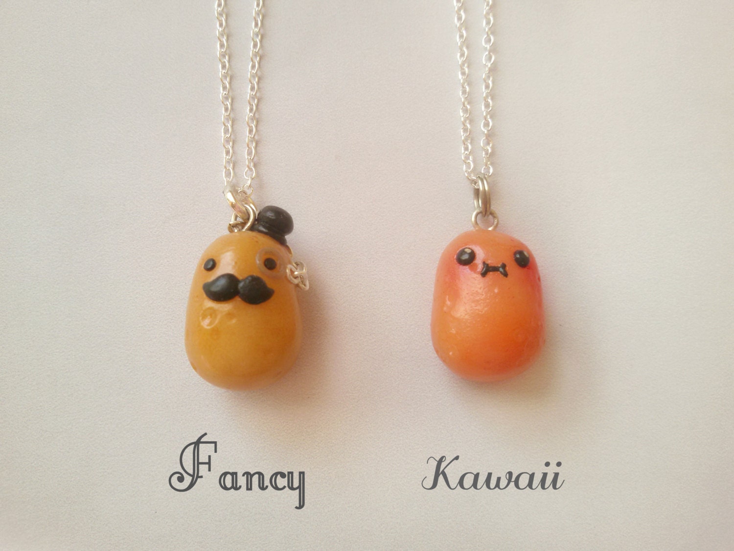 Kawaii and fancy potato pendant handmade charms miniature food