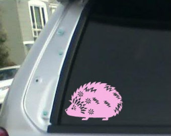 Hedgehog decal, Hedgehog, Car decal, window decal, laptop decal, wall decal, animal decals,