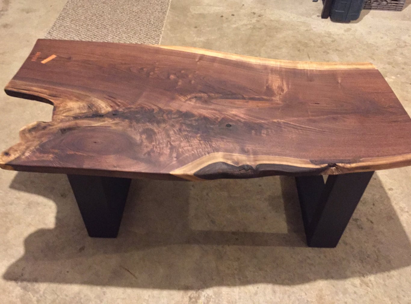 Gorgeous Black Walnut Live-edge Coffee Table by ...