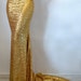 gold sequin flare pants