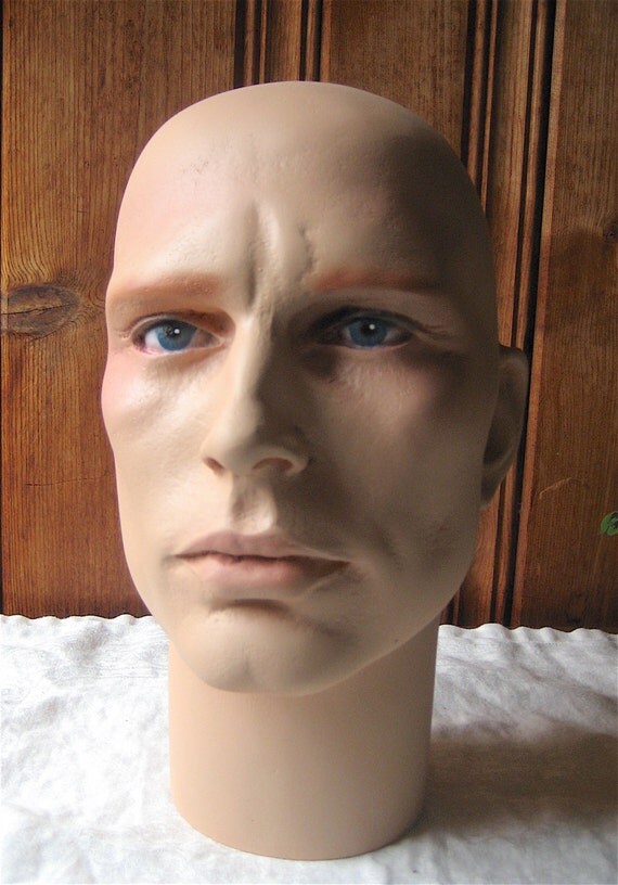 Strong Chin Mannequin Head Men's Bust Hat / Wig Display