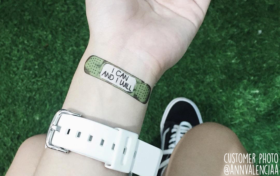15 Motivational Bandage Tattoos The Rider by MotivationalTattoo