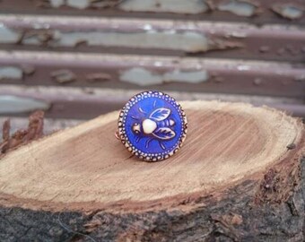 Handmade Mood Ring Bee Wire Wrapped