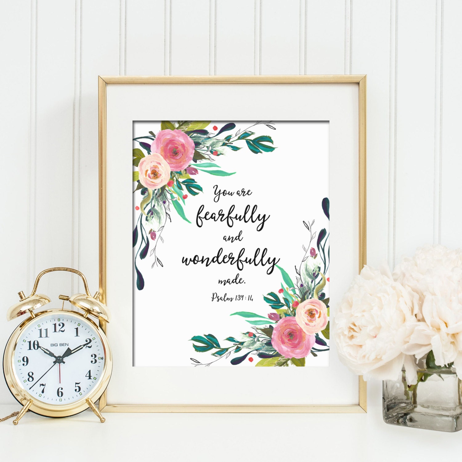 You Are Fearfully and Wonderfully Made Psalm 139:14 Printable