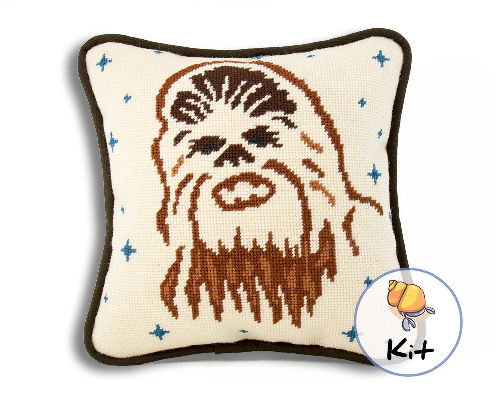Chewbacca Needlepoint Kit Fun Modern Needlepoint Canvas