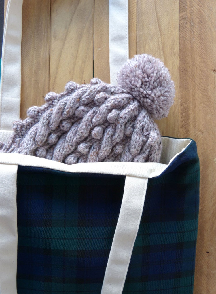 Blue & Green Tartan Tote Bag By MelissaAndElizabethe On Etsy