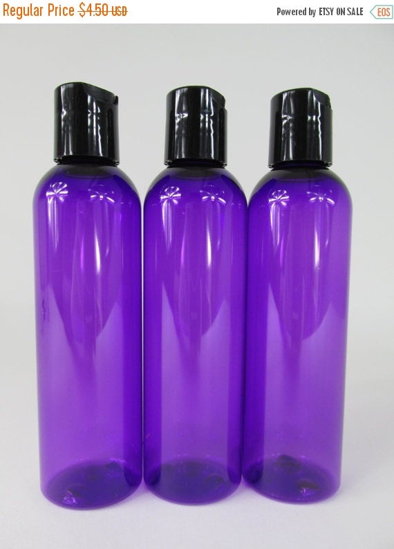 SALE 4 oz. Purple Boston Round Plastic Lotion by Warehouse1711